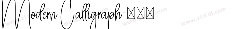 Modern Calligraph字体转换 Modern Calligraph字体转换